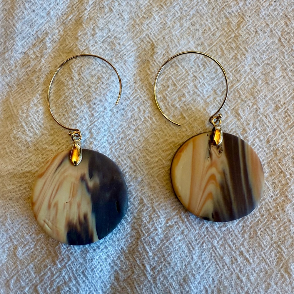 Kevia Style Polymer Disc Earrings